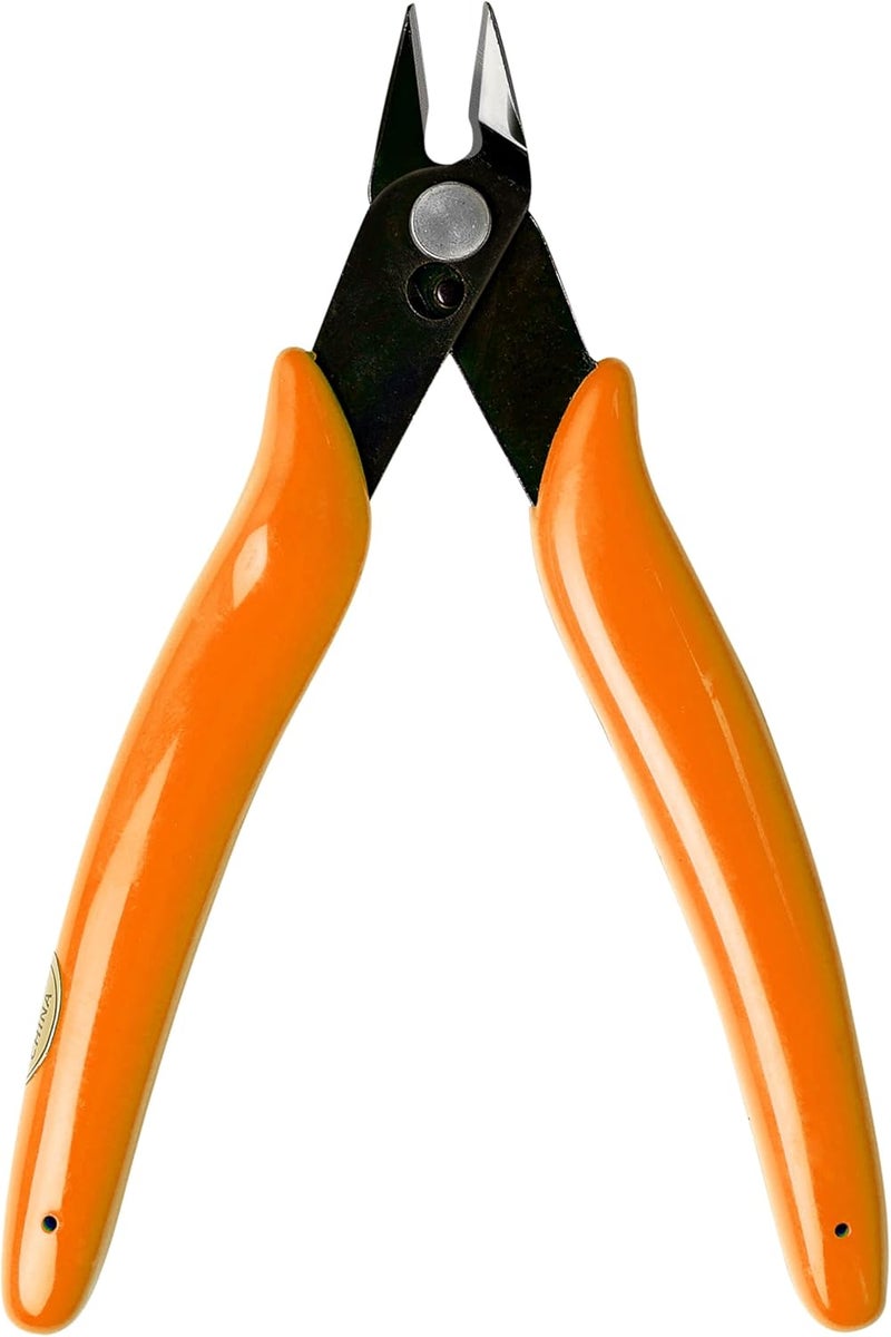 LB2 5 Inch Model Nipper, Plastic Model Tools for Beginners, Sharp Blade Gundam Nipper with Non-Slip Grip, Spure Cutter for Electronics, Gunpla Model Building, Jewelry (Orange) - Image 1